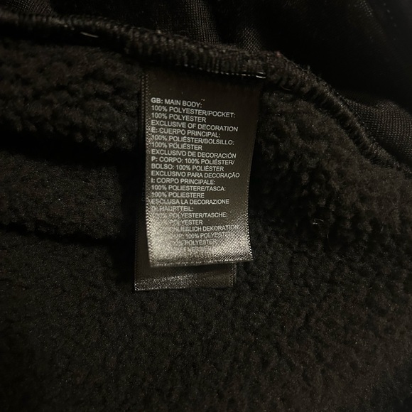 Mens North Face  Black Zip Up Sherpa Jacket Size XXLT - Picture 9 of 10